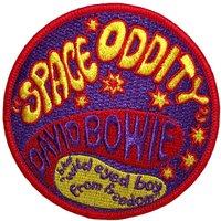 David Bowie Space Oddity Woven Patch in Blue