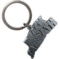 Black Sabbath Silver Wavy Logo Keyring Keychain