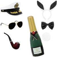 I Love Fancy Dress Couples Captain & Bunny Fancy Dress Set | 7 Pcs