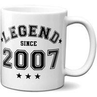 Bad Zebedee Legend Since 2008 18th Birthday Anniversary Mug in Black | Size: 300ml