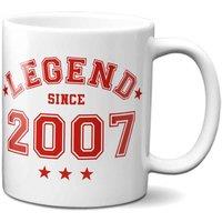 Bad Zebedee Legend Since 2008 18th Birthday Anniversary Mug in Red | Size: 300ml