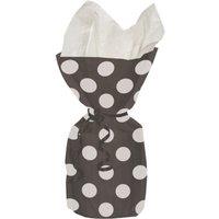 Unique Party Polka Dot Cello Party Bags (Pack Of 20) in Black