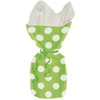 Unique Party Polka Dot Cello Party Bags (Pack Of 20) in Green