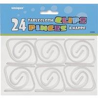 Unique Party Tablver Clips in Clear