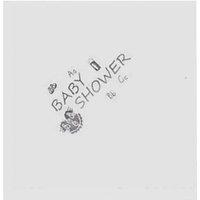 NPK Shower Design Foil Printed Napkins (Pack Of 15) in White