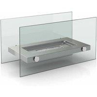 Gr8 Home Bio ethanol fireplace Indoor Outdoor Portable Camping Table Top Fire Burner in Silver