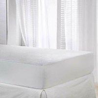 Gr8 Home Waterproof Terry Towel Mattress Protector Fitted Bed Sheet Cover in White | Size: King