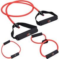 Rexco Resistance Band Tubes Expander Home Gym Set in Red
