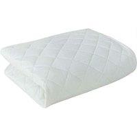 Gr8 Home Anti Allergy Quilted Mattress Protector Bed Sheet Cover Topper in White | Size: King