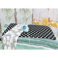 Gr8 Home X Large Ironing Board Cover For Table Top Travel Mat Pad Blanket Holiday Caravan in Black