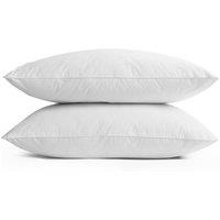 CHRISTY Classic Filled Hollowfibre Medium Firm Pillow Pair in White