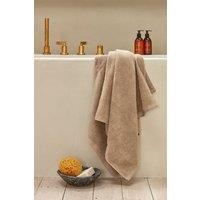CHRISTY 'Cirrus' Lightweight Fluffy Softloft 100% Cotton Towels in Light Beige | Size: Bath Sheet