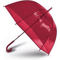 Kimood Automatic Opening Transparent Dome Umbrella in Red