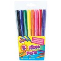 ArtBox 8 Fine Tip Fibre Colouring Pens