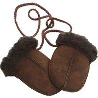Eastern Counties Leather Sheepskin Mittens in Chocolate