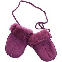 Eastern Counties Leather Sheepskin Mittens in Purple