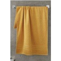 Catherine Lansfield 'Zero Twist' Bath Towel in Yellow