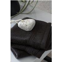 Catherine Lansfield 'Zero Twist' Face Cloth Pair in Charcoal