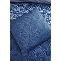 Catherine Lansfield 'Art Deco Pearl' Cushion in Navy | Size: 45 cm x 45 cm