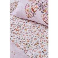 Catherine Lansfield 'Enchanted Butterfly' Fitted Sheet in Pink | Size: Double