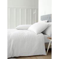 Catherine Lansfield 'Brushed Cotton' Duvet Cover Set in White | Size: King
