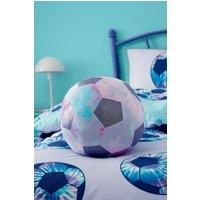 Catherine Lansfield 'Tie Dye Football' Shaped Cushion in Lilac