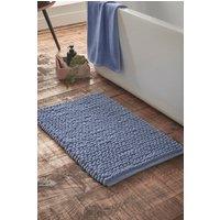 Bianca 'Aspen Bobble' Bath Mat in Blue