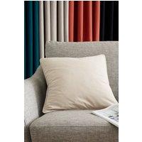 Catherine Lansfield 'Wilson Velvet' Cushion in Natural | Size: 45 cm x 45 cm