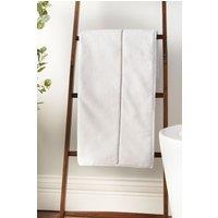 Bianca 'Zero Twist Satin Stitch' Cotton Towel in White