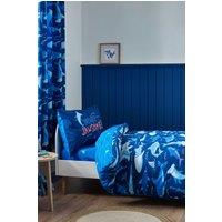 Catherine Lansfield 'Jawsome Shark' Reversible Duvet Cover Set in Navy | Size: Junior
