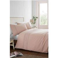 Catherine Lansfield 'Broderie Anglaise' Duvet Cover Set in Pink | Size: Double