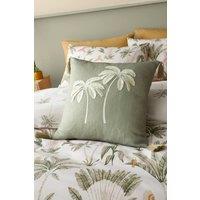 Catherine Lansfield 'Paradiso Tufted Palm' Cushion in Green | Size: 45 cm x 45 cm