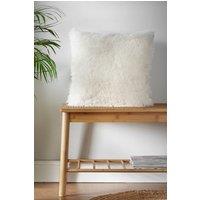 Catherine Lansfield 'Cuddly' Faux Fur Cushion in Cream | Size: 45 cm x 45 cm
