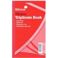 Silvine Triplicate Large Feint 200 Sheets Memo Book (Pack Of 6) in White