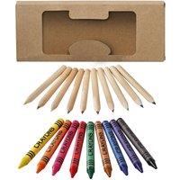 Bullet 19 Piece Pencil & Crayon Set in Natural