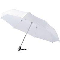 Bullet 21.5in Alex 3-Section Auto Open & Close Umbrella in White