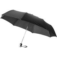 Bullet 21.5in Alex 3-Section Auto Open & Close Umbrella in Jet Black