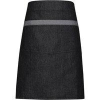 Premier Domain Contrast Denim Waist Apron in True Black