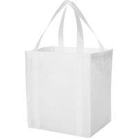 Bullet Liberty Non Woven Grocery Tote in White