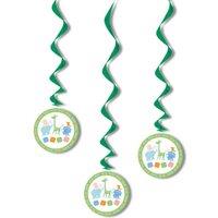 Unique Party Shower Birthday Party Animal Streamers (Pack of 3) in Green