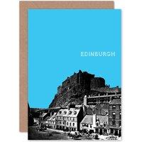 Artery8 Grassmarket Edinburgh Sky Blue Greetings Card
