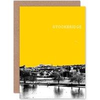 Artery8 Stockbridge Edinburgh Scottish Landmark Yellow Scotland Card