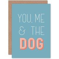 Wee Blue Coo You Me Dog Partner Anniversary Love Valentines Card
