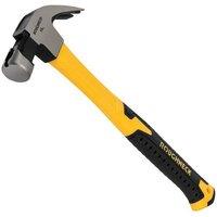 Roughneck Claw Hammer Fibreglass Shaft 454g (16oz) in Yellow