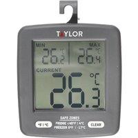 Taylor Pro Digital Fridge & Freezer Thermometer, Blister packed in Grey