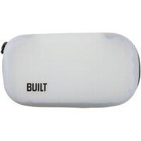 BUILT New York Silicone Bag with Zip for Snacks, Pencils & More, 16 x 9cm BPA-Free Reusable Storage Pouch in White | Size: 16 x 9 cm