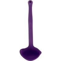 Colourworks Silicone Kitchen Ladle with Spout in Purple