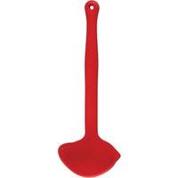 Colourworks Silicone Kitchen Ladle with Spout in Red
