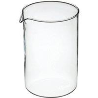 La Cafetiere Replacement 12 Cup Cafetiere Glass Beaker for French Press Coffee Makers in Clear