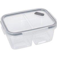 MasterClass Snap Divided Lunch Box in Clear